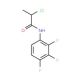 2-chloro-N-(2,3,4-trifluorophenyl)propanamide - chemical structure image