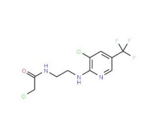 2-Chloro-N-(2-{[3-chloro-5-(trifluoromethyl)-2-pyridinyl]amino}ethyl)acetamide - chemical structure image