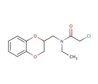 2-chloro-N-(2,3-dihydro-1,4-benzodioxin-2-ylmethyl)-N-ethylacetamide - chemical structure image
