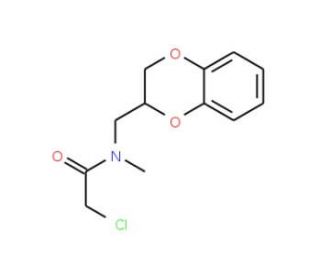 2-chloro-N-(2,3-dihydro-1,4-benzodioxin-2-ylmethyl)-N-methylacetamide - chemical structure image