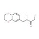 2-chloro-N-(2,3-dihydro-1,4-benzodioxin-6-ylmethyl)-N-methylacetamide - chemical structure image