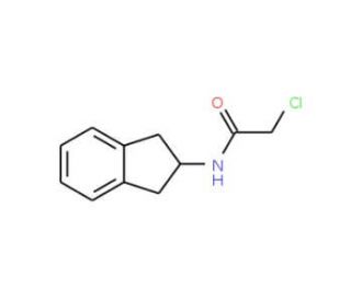2-chloro-N-(2,3-dihydro-1H-inden-2-yl)acetamide (CAS 36851-11-3) - chemical structure image