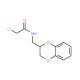2-Chloro-N-(2,3-dihydro-benzo[1,4]dioxin-2-yl-methyl)-acetamide (CAS 119750-12-8) - chemical structure image