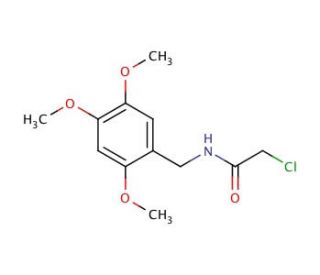 2-chloro-N-(2,4,5-trimethoxybenzyl)acetamide - chemical structure image