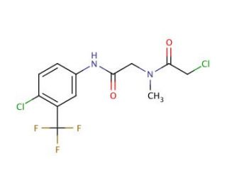 2-chloro-N-(2-{[4-chloro-3-(trifluoromethyl)phenyl]amino}-2-oxoethyl)-N-methylacetamide - chemical structure image