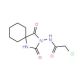 2-Chloro-N-(2,4-dioxo-1,3-diaza-spiro[4.5]dec-3-yl)-acetamide - chemical structure image