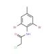 2-chloro-N-(2,6-dibromo-4-methylphenyl)acetamide (CAS 96686-53-2) - chemical structure image