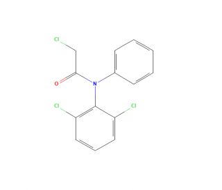 2-Chloro-N-(2,6-dichlorophenyl)-N-phenylacetamide (CAS 15308-01-7) - chemical structure image