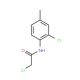 2-Chloro-N-(2-chloro-4-methylphenyl)acetamide - chemical structure image