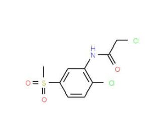 2-chloro-N-[2-chloro-5-(methylsulfonyl)phenyl]acetamide - chemical structure image