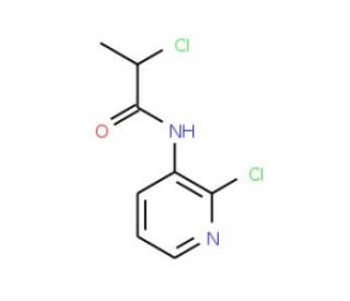 2-chloro-N-(2-chloropyridin-3-yl)propanamide - chemical structure image