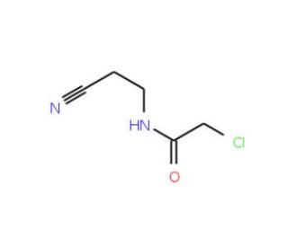 2-chloro-N-(2-cyanoethyl)acetamide (CAS 17756-81-9) - chemical structure image