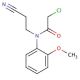 2-chloro-N-(2-cyanoethyl)-N-(2-methoxyphenyl)acetamide - chemical structure image