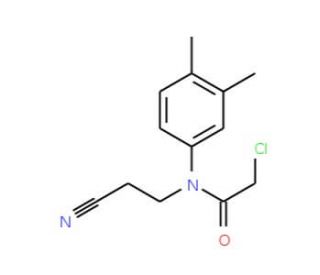 2-chloro-N-(2-cyanoethyl)-N-(3,4-dimethylphenyl)acetamide - chemical structure image