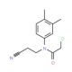 2-chloro-N-(2-cyanoethyl)-N-(3,4-dimethylphenyl)acetamide - chemical structure image