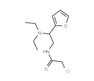 2-chloro-N-[2-(diethylamino)-2-(2-furyl)ethyl]acetamide - chemical structure image