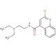 2-Chloro-N-[2-(diethylamino)ethyl]-4-quinolinecarboxamide - chemical structure image
