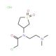 2-chloro-N-[2-(dimethylamino)ethyl]-N-(1,1-dioxidotetrahydrothien-3-yl)acetamide hydrochloride - chemical structure image