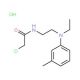 2-chloro-N-{2-[ethyl(3-methylphenyl)amino]ethyl}acetamide hydrochloride (CAS 42992-30-3) - chemical structure image