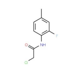 2-chloro-N-(2-fluoro-4-methylphenyl)acetamide (CAS 366-45-0) - chemical structure image