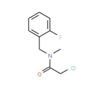 2-chloro-N-(2-fluorobenzyl)-N-methylacetamide - chemical structure image
