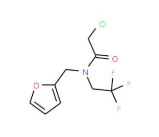 2-chloro-N-(2-furylmethyl)-N-(2,2,2-trifluoroethyl)acetamide - chemical structure image