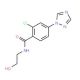 2-Chloro-N-(2-hydroxyethyl)-4-(1H-1,2,4-triazol-1-yl)benzenecarboxamide - chemical structure image