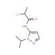 2-Chloro-N-(2-isopropyl-2H-pyrazol-3-yl)-propionamide - chemical structure image