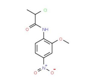 2-chloro-N-(2-methoxy-4-nitrophenyl)propanamide - chemical structure image