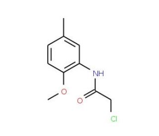 2-Chloro-N-(2-methoxy-5-methylphenyl)acetamide (CAS 85817-61-4) - chemical structure image