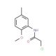 2-Chloro-N-(2-methoxy-5-methylphenyl)acetamide (CAS 85817-61-4) - chemical structure image