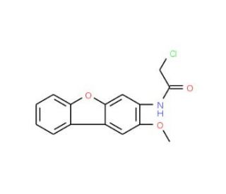 2-Chloro-N-(2-methoxy-dibenzofuran-3-yl)-acetamide - chemical structure image