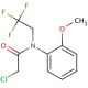 2-chloro-N-(2-methoxyphenyl)-N-(2,2,2-trifluoroethyl)acetamide - chemical structure image