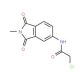 2-chloro-N-(2-methyl-1,3-dioxo-2,3-dihydro-1H-isoindol-5-yl)acetamide - chemical structure image
