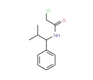 2-chloro-N-(2-methyl-1-phenylpropyl)acetamide - chemical structure image