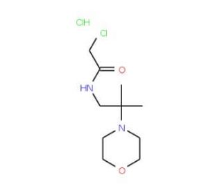2-chloro-N-(2-methyl-2-morpholin-4-ylpropyl)acetamide hydrochloride (CAS 1171318-29-8) - chemical structure image