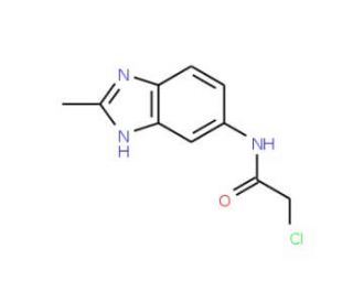 2-Chloro-N-(2-methyl-3H-benzoimidazol-5-yl)-acetamide - chemical structure image