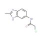 2-Chloro-N-(2-methyl-3H-benzoimidazol-5-yl)-acetamide - chemical structure image