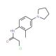 2-chloro-N-(2-methyl-4-pyrrolidin-1-ylphenyl)acetamide - chemical structure image