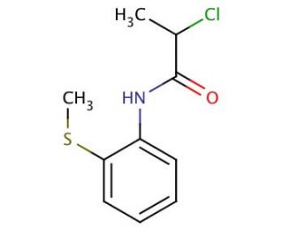 2-chloro-N-[2-(methylthio)phenyl]propanamide - chemical structure image