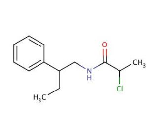 2-chloro-N-(2-phenylbutyl)propanamide - chemical structure image