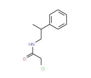 2-chloro-N-(2-phenylpropyl)acetamide (CAS 141463-70-9) - chemical structure image