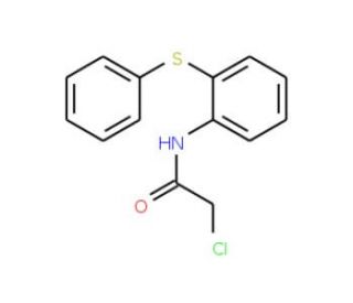 2-Chloro-N-(2-phenylsulfanyl-phenyl)-acetamide (CAS 22504-08-1) - chemical structure image