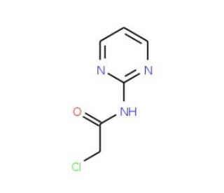 2-Chloro-N-(2-pyrimidinyl)acetamide (CAS 52687-97-5) - chemical structure image