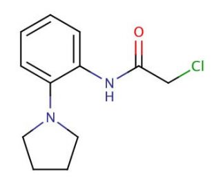 2-chloro-N-(2-pyrrolidin-1-ylphenyl)acetamide - chemical structure image