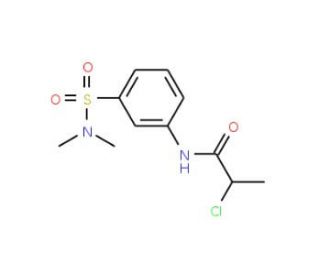 2-chloro-N-{3-[(dimethylamino)sulfonyl]phenyl}propanamide - chemical structure image
