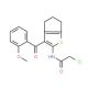 2-Chloro-N-[3-(2-methoxy-benzoyl)-5,6-dihydro-4H-cyclopenta[b]thiophen-2-yl]-acetamide - chemical structure image