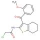 2-chloro-N-[3-(2-methoxybenzoyl)-4,5,6,7-tetrahydro-1-benzothien-2-yl]acetamide - chemical structure image