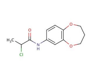 2-chloro-N-(3,4-dihydro-2H-1,5-benzodioxepin-7-yl)propanamide - chemical structure image