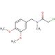 2-chloro-N-(3,4-dimethoxybenzyl)-N-methylacetamide - chemical structure image